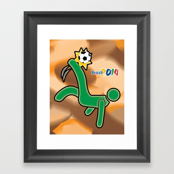 Bicycle Kick Framed Art Print