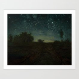 Jean-Francois Millet - Starry Night Art Print