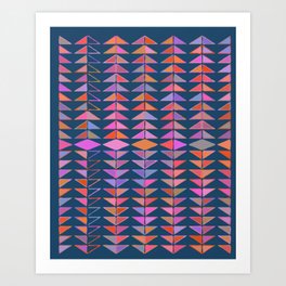 Colorful Triangles Art Print