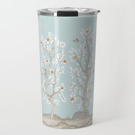 Citrus Grove Mural in Mist Travel Mug