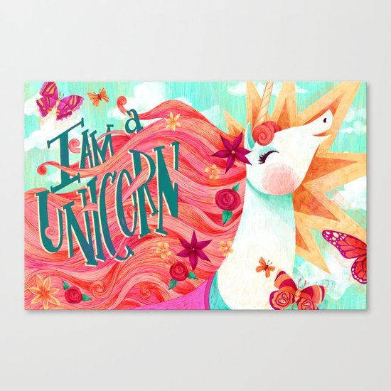 I AM A UNICORN Canvas Print