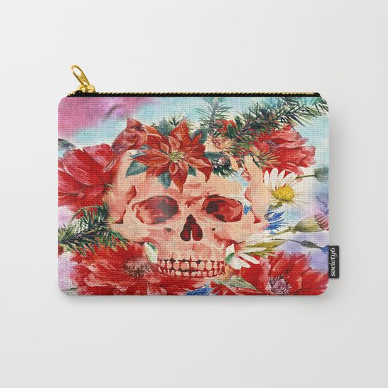 Skull Pattern Carry-All Pouch