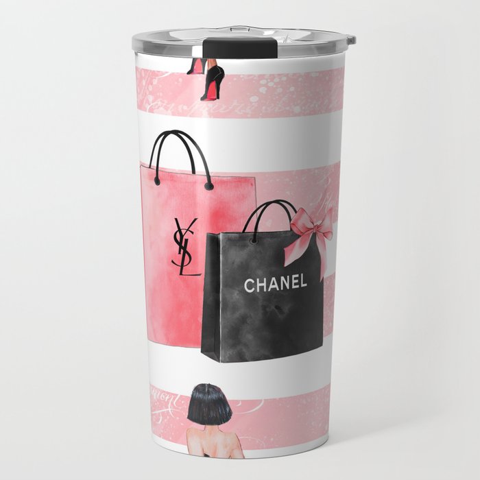 Fashion girl shopping Travel Mug