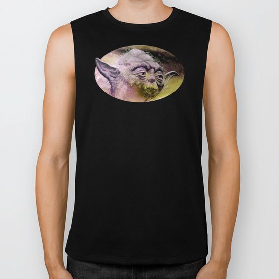 YODA - portrait Biker Tank