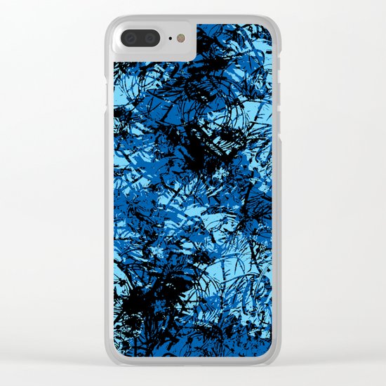 Abstract 7 Clear iPhone Case