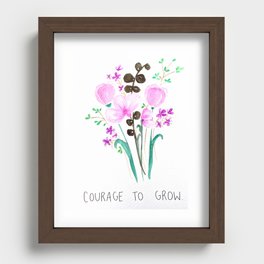 Courage to Grow Recessed Framed Print