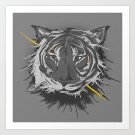 tiger. Art Print