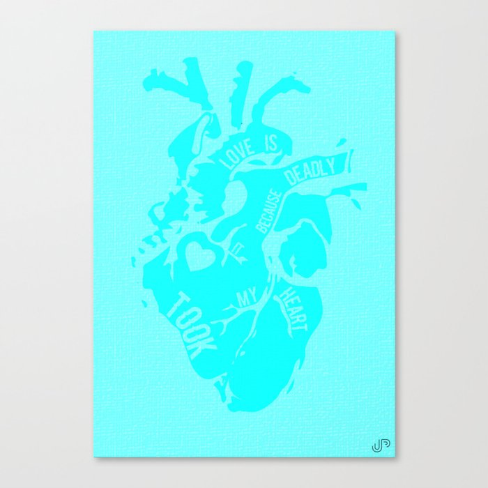 Love is deadly. Canvas Print