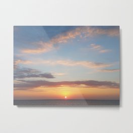 Endless Skies Metal Print | Photo, Ocean, Nature, Gradient, Travel, Sea, Sunrise, Clouds, Sky, Sunset 