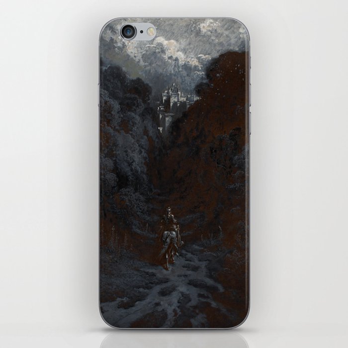 Sir Lancelot Approaching the Castle of Astolat by Gustave Dore iPhone Skin