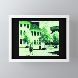 Green Square 01 Framed Mini Art Print