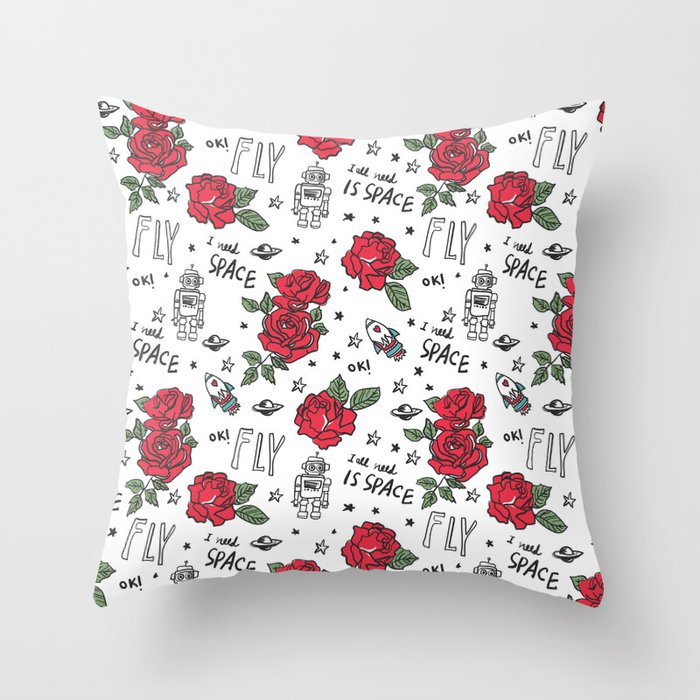 I need space :) Throw Pillow