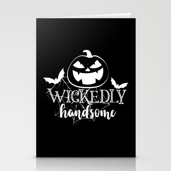 Wickedly Handsome Cool Halloween Stationery Cards