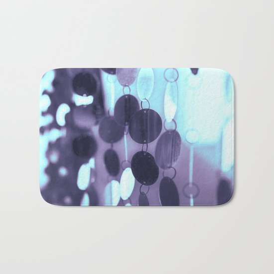 GLAM CIRCLES #Mint/Blue #1 Bath Mat