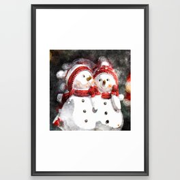 Snowman20150908 Framed Art Print