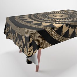 Golden Mandala Abstract Tablecloth