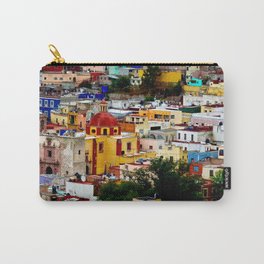 Mexico Photography - Huge Colorful City Carry-All Pouch