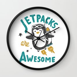 Jetpacks are Awesome Wall Clock