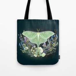 Botanical Luna Moth Tote Bag