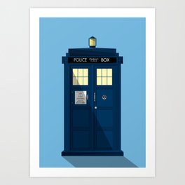 The TARDIS Art Print