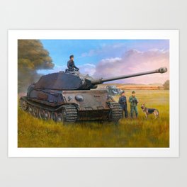 Tiger II Panzer Art Print