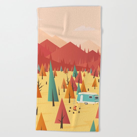 Go out Beach Towel