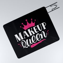 Makeup Queen Pretty Beauty Slogan Picnic Blanket