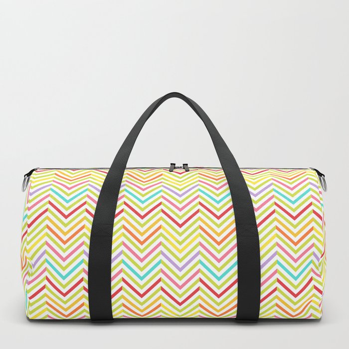 Colorful Pink Green Red Geometric Zigzag Chevron Pattern