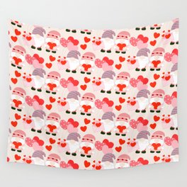 Cute Valentines Day Heart Gnome Lover Wall Tapestry