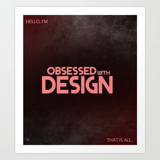 OCD Art Print
