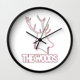 Wooded lines Wall Clock