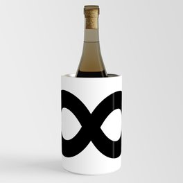 Infinity Symbol (Black & White) Wine Chiller