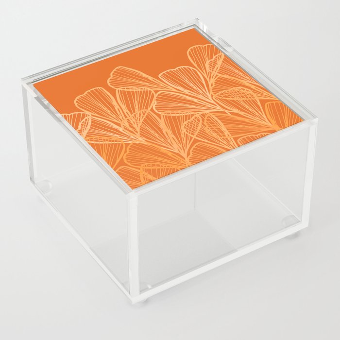 Modern Garden in Orange Acrylic Box