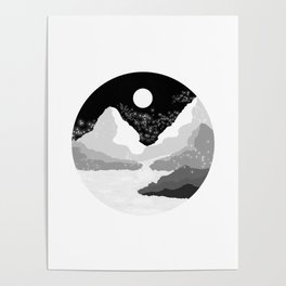 Lunar Landscape Poster