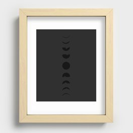 moon in darkness Recessed Framed Print