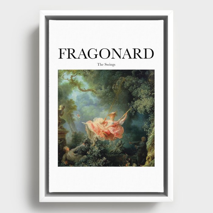 Fragonard - The Swing Framed Canvas