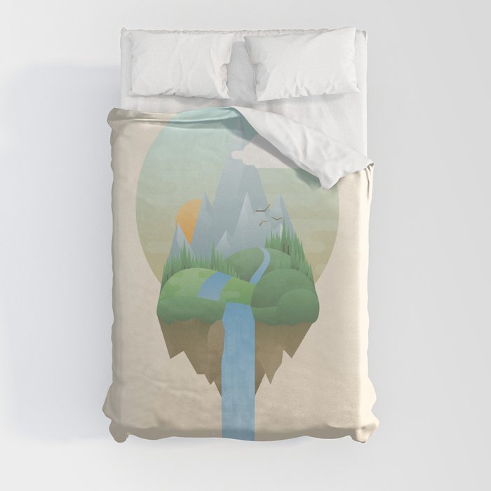 Our Island in the Sky Duvet Cover