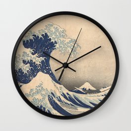 Under the Great Wave off Kanagawa - Katsushika Hokusai (1829-1833) Wall Clock