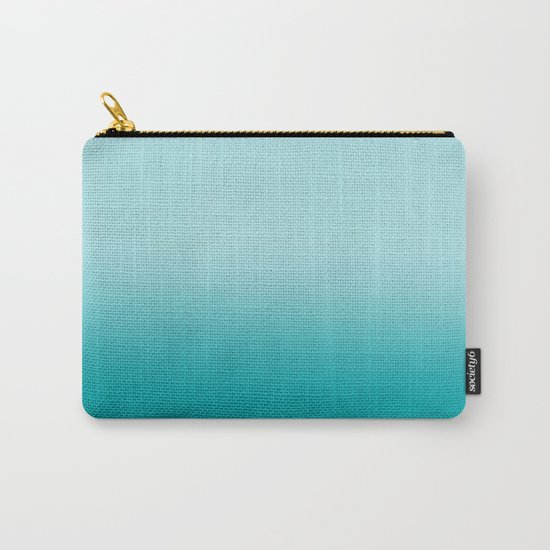 Ombre fade pastel blue trendy color way throwback retro palette 80s 90s style Carry-All Pouch