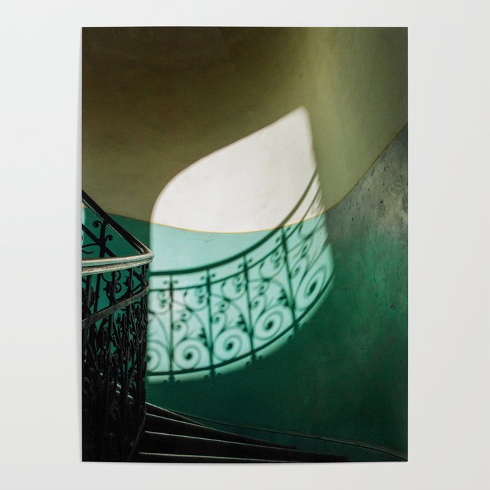 Budapest Stairs Poster