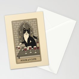 Four of Cups Stationery Card