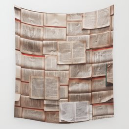 Open Books Library Bookworm Reading Wall Tapestry