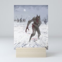 Wounded Wolf Mini Art Print