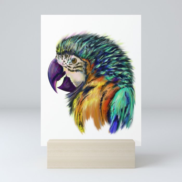Ara parrot.  Mini Art Print