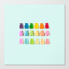 Gummi Bear Rainbow Canvas Print