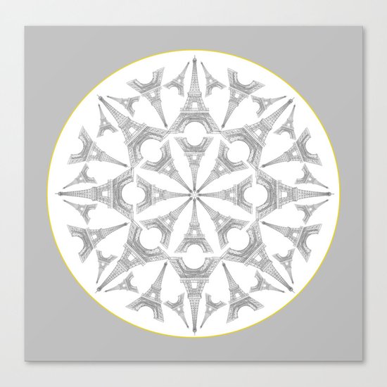 Paris in a Kaleidoscope Canvas Print