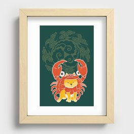 Crab Funny Dog Costume - Sea Collection Recessed Framed Print