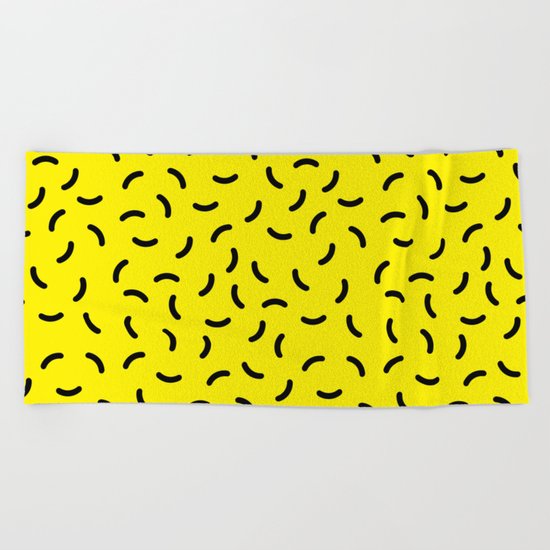Memphis pattern 41 Beach Towel