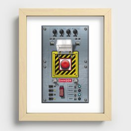 Launch console for nuclear missile Recessed Framed Print