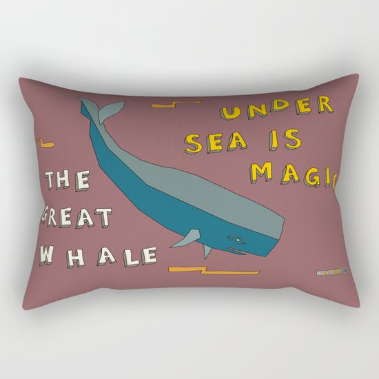 The Great Whale Rectangular Pillow